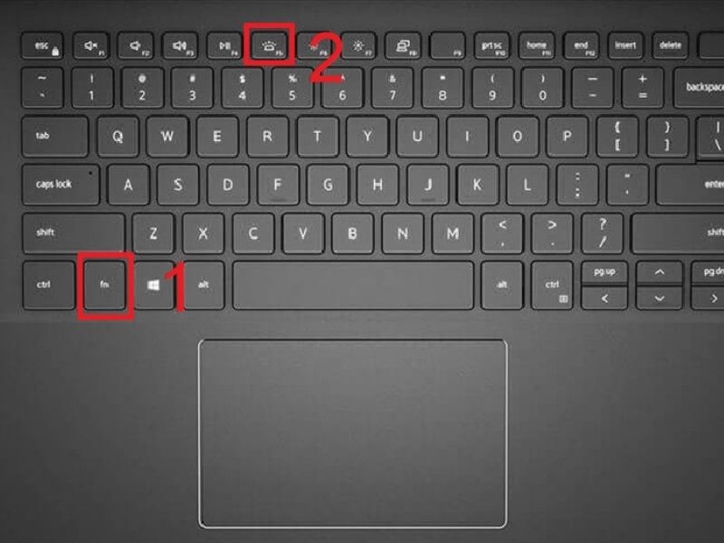 Cách bật đèn bàn phím laptop Dell 